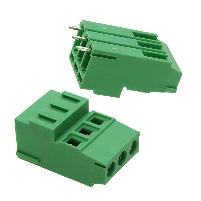 Винтовой модульный клеммный блок ZTM-ELECTRO ZEK500V-03P ( DG500H-5.0-02P ), на плату, 3 контакта, шаг 5.00 мм