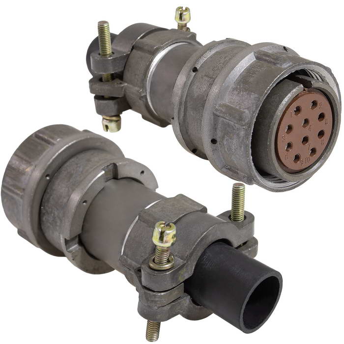 Разъём RUICHI RM22-10-TK-S-D кабельная прямая неэкранированная розетка (аналог 2рмдт24)