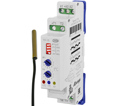 Реле ТР-15 DC12В УХЛ4 с ТД-3 (Меандр 4680626991140)