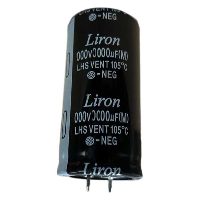LHS2G151MP040K63B, конденсатор электролитический с жесткими выводами (Snap In) радиальный Liron, 150 мкФ, 400 В, 22х40 мм, -40…+105 °C, наработка 2000 часов