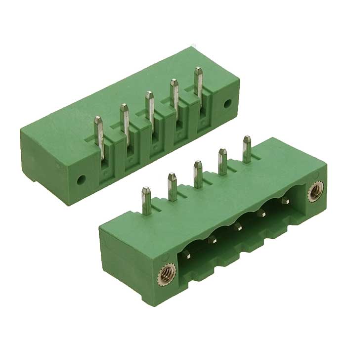 Разъемный клеммный блок на плату ZTM-ELECTRO 2ZHDRM-05P ( 2EDGRM-5.08-05P / 2EGTRM-5.08-05P ) , вилка (M), 5 контактов, шаг 3.81 мм