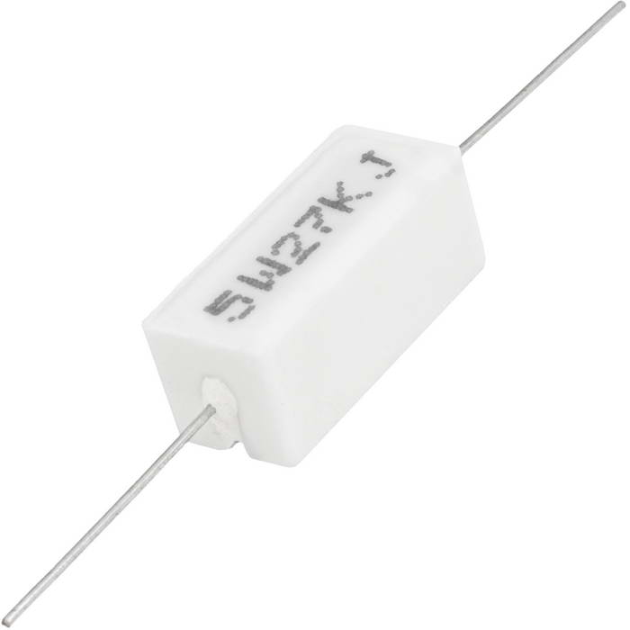 Мощный постоянный резистор XIN HUA RX27-1 27 кОм 5W 5% / SQP5, керамо-цементный корпус