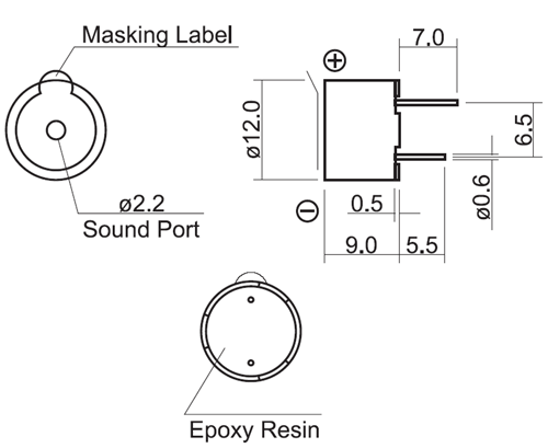 HCM1206A (Звукоизлучатели JLW)