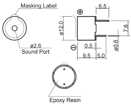 HCM1206X (Звукоизлучатели JLW)