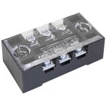 Клеммная колодка винтовая с крышкой RUICHI TB-1503, 6 контактов, М3, 15 А, 600 В, 14 AWG, 2 мм2, корпус пластик модифицированный