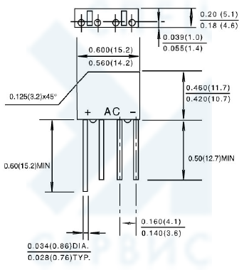RS407 (Мосты диодные выпрямительные DC)