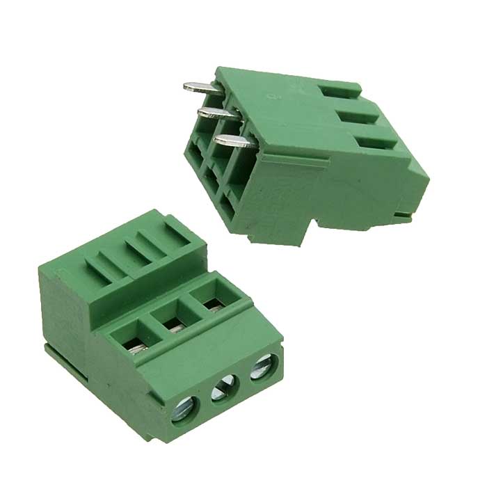 Винтовой модульный клеммный блок ZTM-ELECTRO ZEK381V-03P ( DG381H-3.81-03P ), на плату, 3 контакта, шаг 3.81 мм