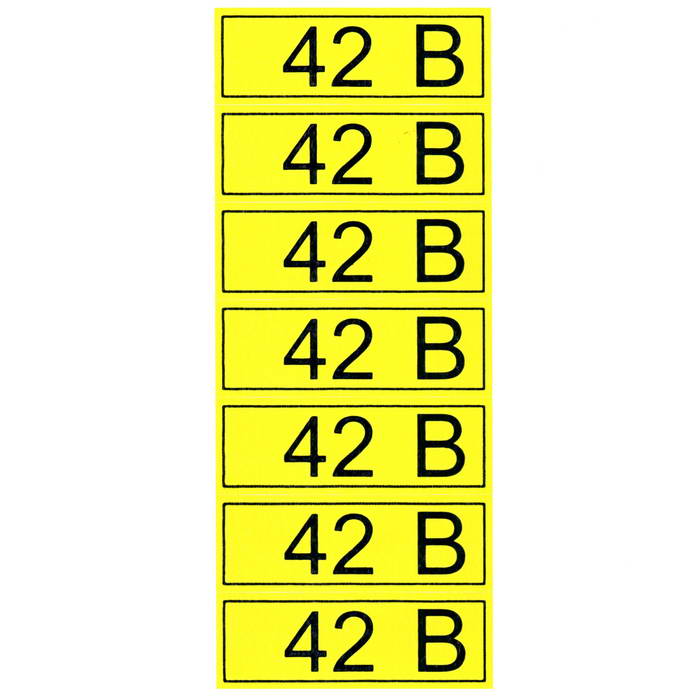 Информационный знак "42 В" 35х100