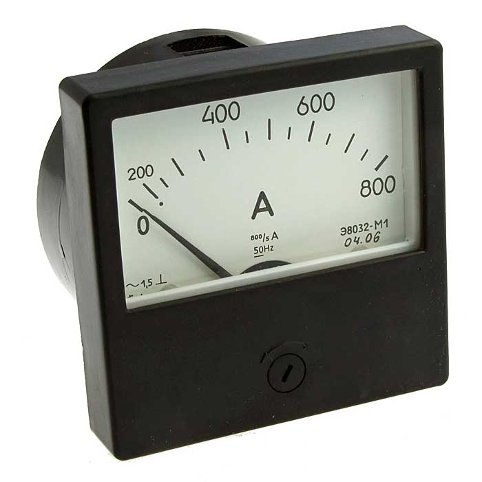 Прибор щитовой Э8032 800А/5 (50ГЦ) (200*г.)
