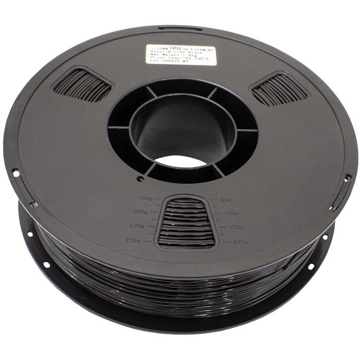 Филамент для 3D-принтера RUICHI TPU-95A-1.75-BLK-1KG, термопластичный полиуретан TPU95A, катушка 1 кг, 1.75 мм, черный