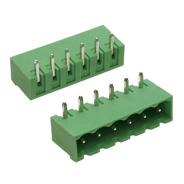 Разъемный клеммный блок на плату ZTM-ELECTRO 2ZHDRC-06P ( 15EDGRC-5.08-06P / 2EGTRC-5.08-06P ), вилка (M), 6 контактов, шаг 5.08 мм
