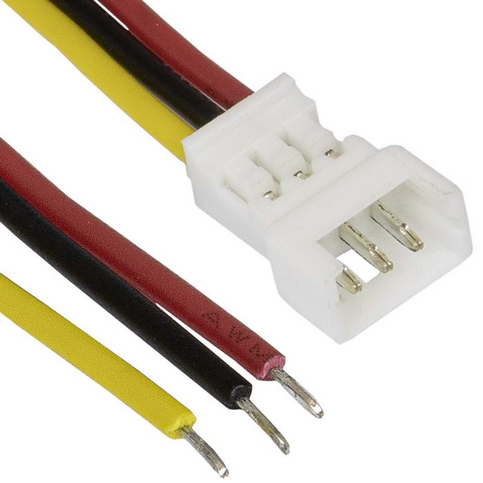 Разъём контактный RUICHI SH 1,25mm 3pin 100mm M (штекер) с 3 контактами 26AWG 10 см