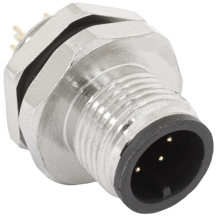 Металлический блочный разъём RUICHI M12-6B, розетка, IP67