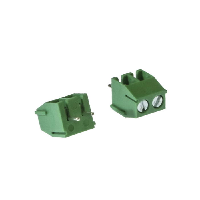 Винтовой модульный клеммный блок RUICHI RG350-3.5-02P ( DG350-3.5-02P / GT350-3.5-02P ), на плату, 2 контакта, шаг 3.50 мм