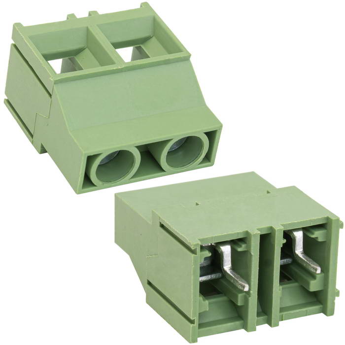 Винтовой модульный клеммный блок RUICHI RG950-9.5-02P ( DG950-9.5-02P / GT950-9.5-02P ), на плату, 2 контакта, шаг 9.50 мм