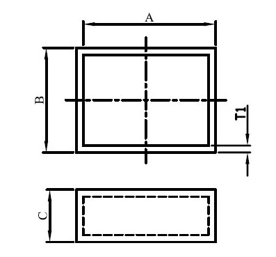 G303050B   корпус пластм., 30 x 30 x 50 (рис.2)