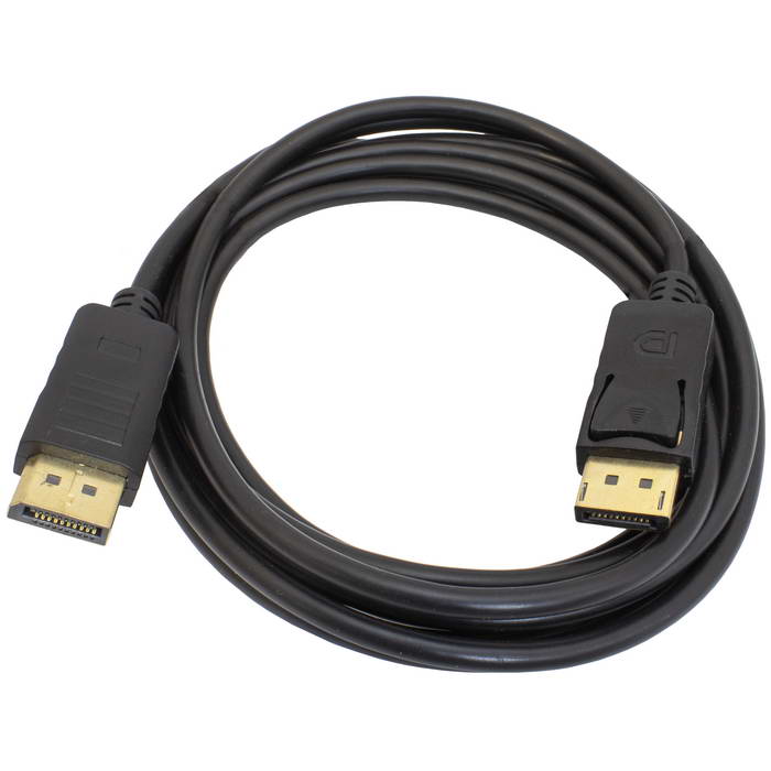 Кабель RUICHI DP-DP-3M, DisplayPort (m) (прямой) - DisplayPort (m) (прямой), 3м, черный