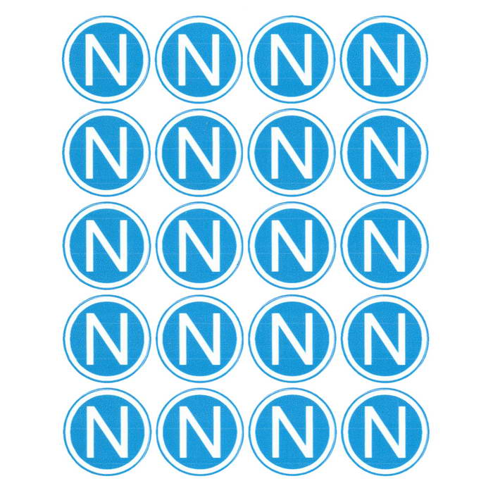 Информационный знак "N" d=20