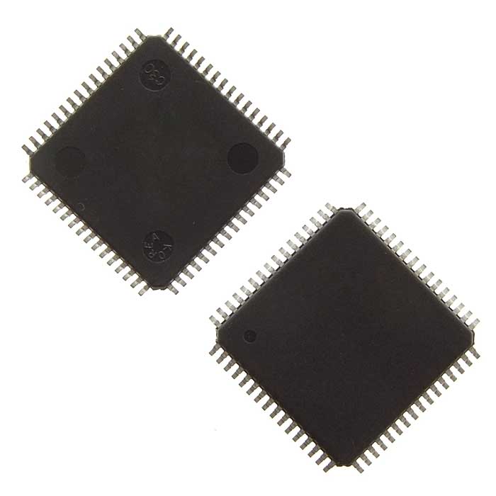 MSP430F1611IPMR, 16-ти битный микроконтроллер Texas Instruments, 48kB Flash, 10KB-RAM, 12 bit- ADC, USART, Comparator, корпус LQFP-64
