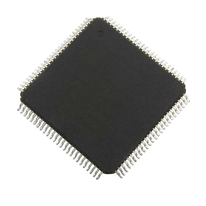 C8051F120-GQR, Микроконтроллер Silicon Laboratories Inc семейства 8051, 100МГц, 128кБ(128K x 8)Флэш-память, корпус TQFP-100