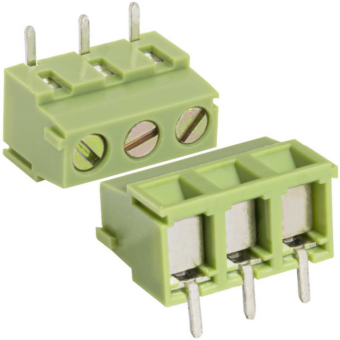 Винтовой клеммный блок RUICHI XY304R-A-03P на 2 клеммы M3.0, шаг 5 мм, лифт, 12 А, 26 - 14 AWG