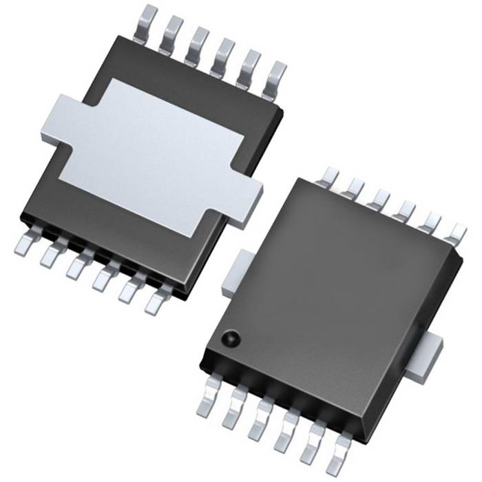 BTS5215LAUMA1, Мощный двухканальный ключ верхнего уровня Infineon Technologies, корпус PG-DSO-12-9(BSOP-12 (0.295", 7.50mm Width))