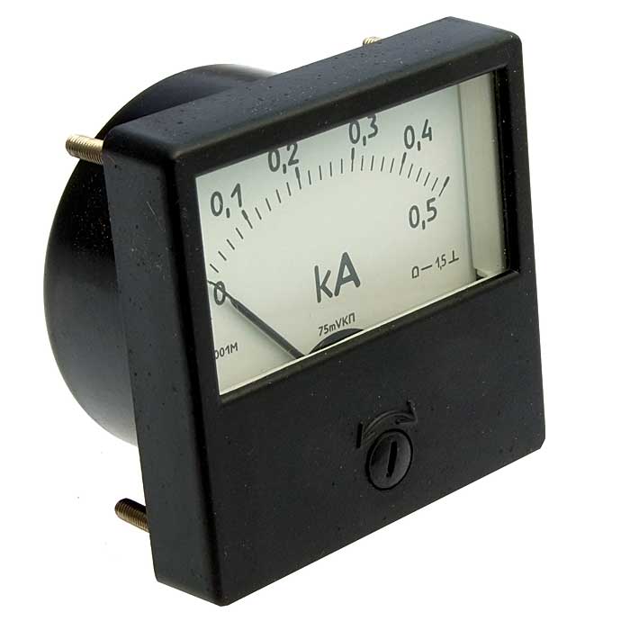 Прибор щитовой М1001 0.5КА