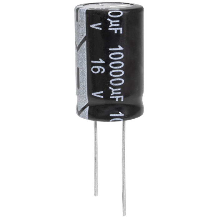 KM103M1CBKJ1625VBK JWCO Конденсатор электролитический радиальный, 10000 мкФ, 16 В, 16х25 мм, -40…+105 °C, наработка 2000 часов
