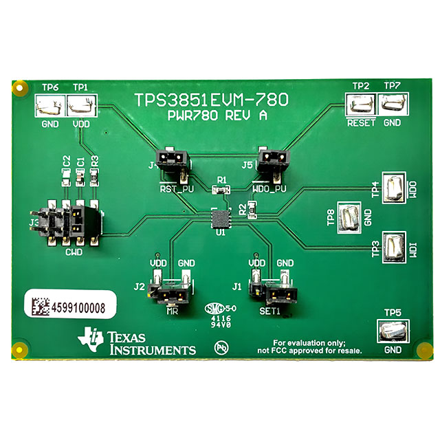 TPS3851EVM-780 (Оценочные и демонстрационные платы и комплекты TI)
