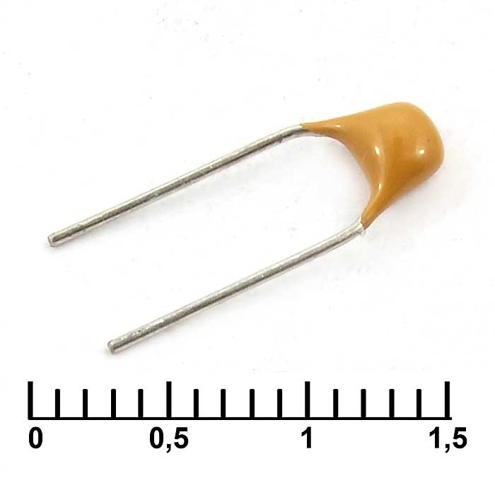 0.68uF/50V Y5V MLCC керамический конденсатор 0.68 мкФ, 50 В, Y5V, ±10%, выводной