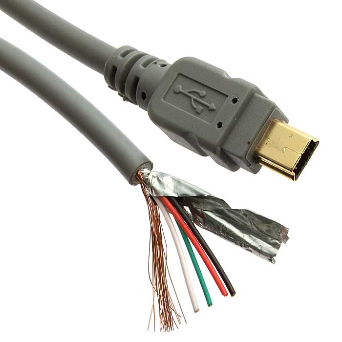 Компьютерный шнур MiniUSB-BM 5p 0.8m