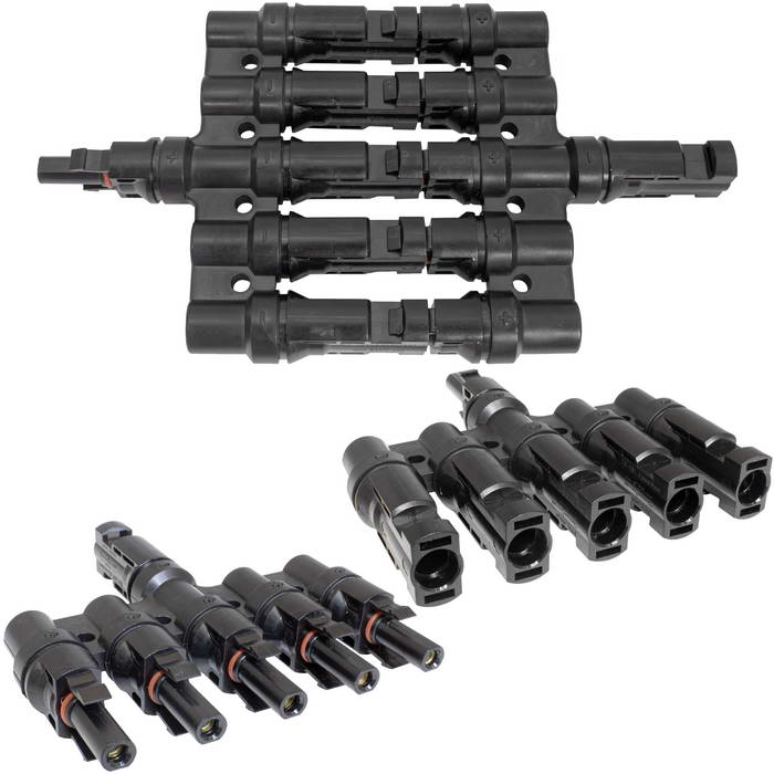 Коннектор для солнечных батарей RUICHI DF-2601A-P (MC4Y 4x1), универсальный
