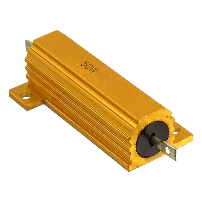 Мощный постоянный резистор RUICHI RX24 50W 5% 1R, алюминиевый корпус