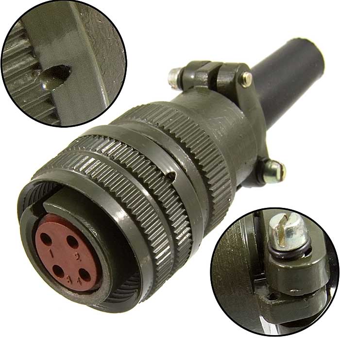Разъем KP2-16K4P M-1mm (каб.роз.)