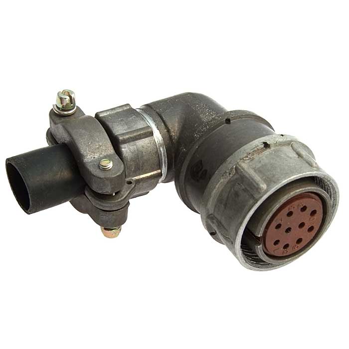 Разъём RUICHI RM22-10-TK-S-R кабельная угловая неэкранированная розетка (аналог 2рмт22)