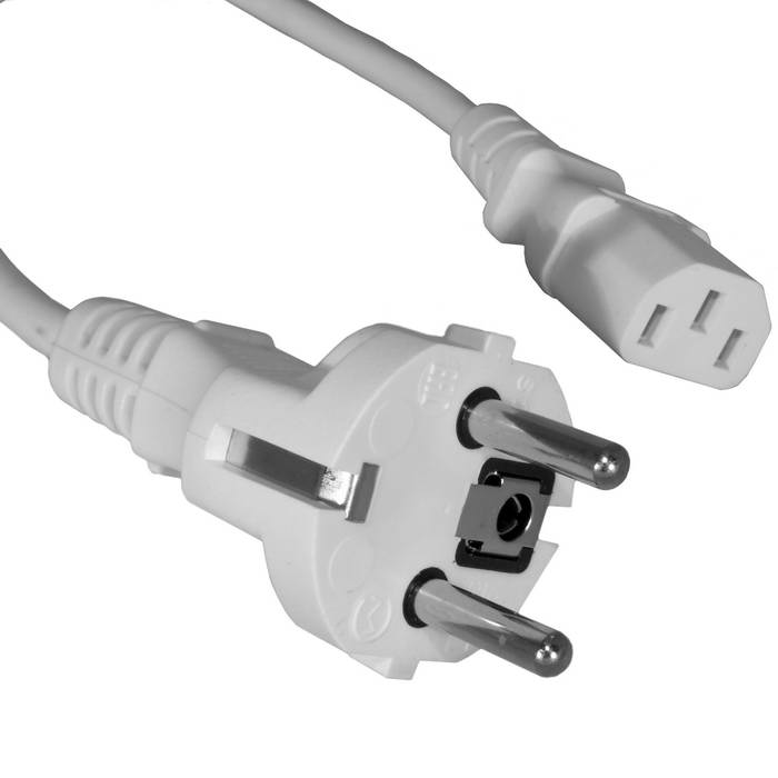 Сетевой шнур ПВС-АП S22DC13 3х1.0 3м(б), Электрическая мануфактура, 3 провода, d провода 1 мм, длина 3 м, белый
