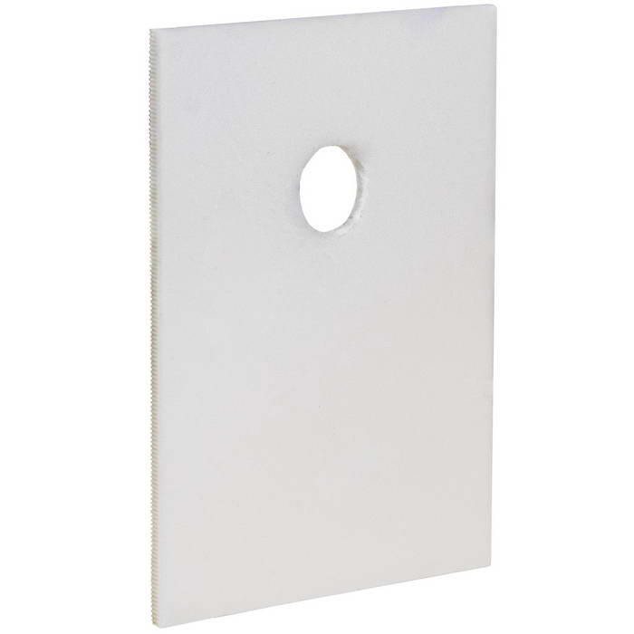 Подложка керамическая теплопроводящая RUICHI Al2O3 (оксид алюминия), 18х13х0.25 мм, 25 Вт/м·К, до 180-220 °C, диаметр отверстия 3.1 мм, для корпуса TO-220, цвет белый