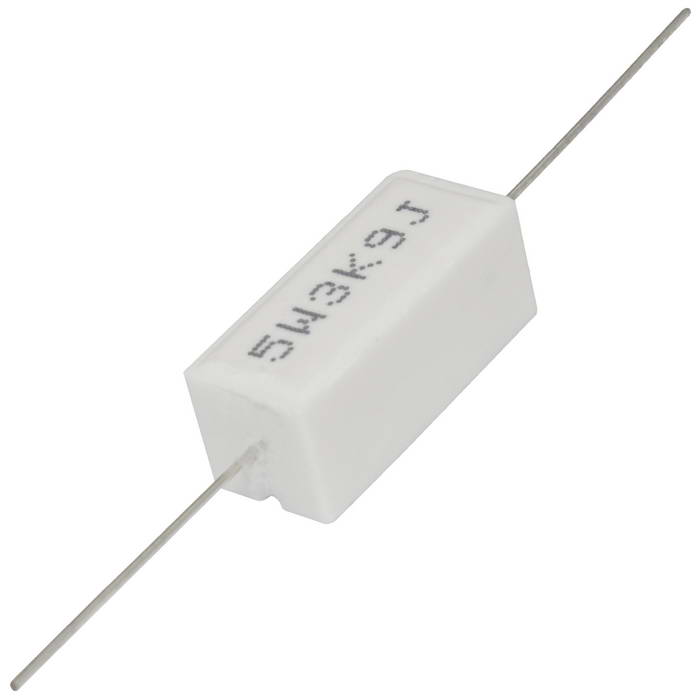 Мощный постоянный резистор XIN HUA RX27-1 3.9 кОм 5W 5% / SQP5, керамо-цементный корпус