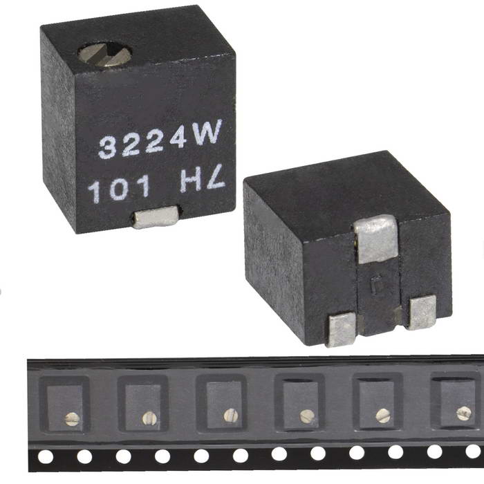 Подстроечный резистор RUICHI 3224W 100R (3224W-1-101)