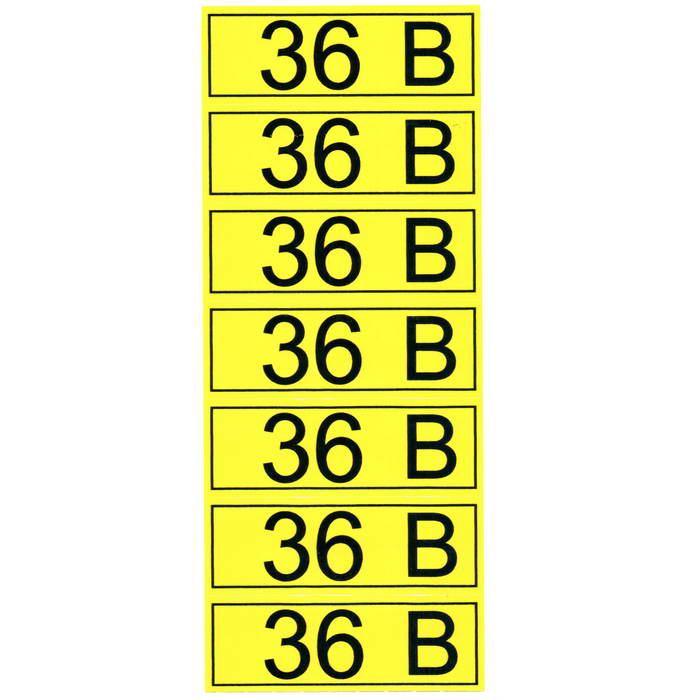 Информационный знак "36 В" 35х100