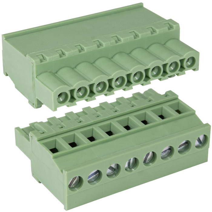 Разъемный клеммный блок на кабель XY2500F-AV-08P 5mm(2EDKA-08) ( 2EDGKA-5.0-08P / 2EGTKA-5.0-08P ), розетка (F), 8 контактов, шаг 5.00 мм