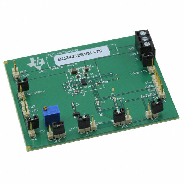 BQ24212EVM-678 (Оценочные и демонстрационные платы и комплекты TI)