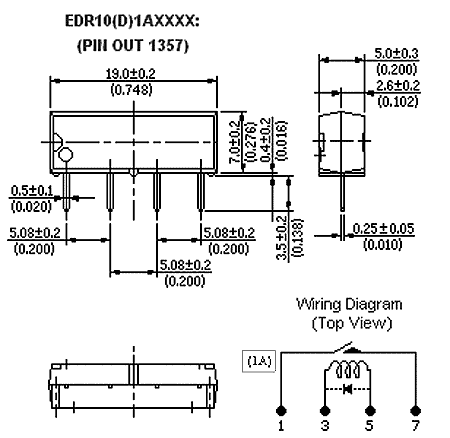 EDR101A0500Z (Реле герконовые ECE)