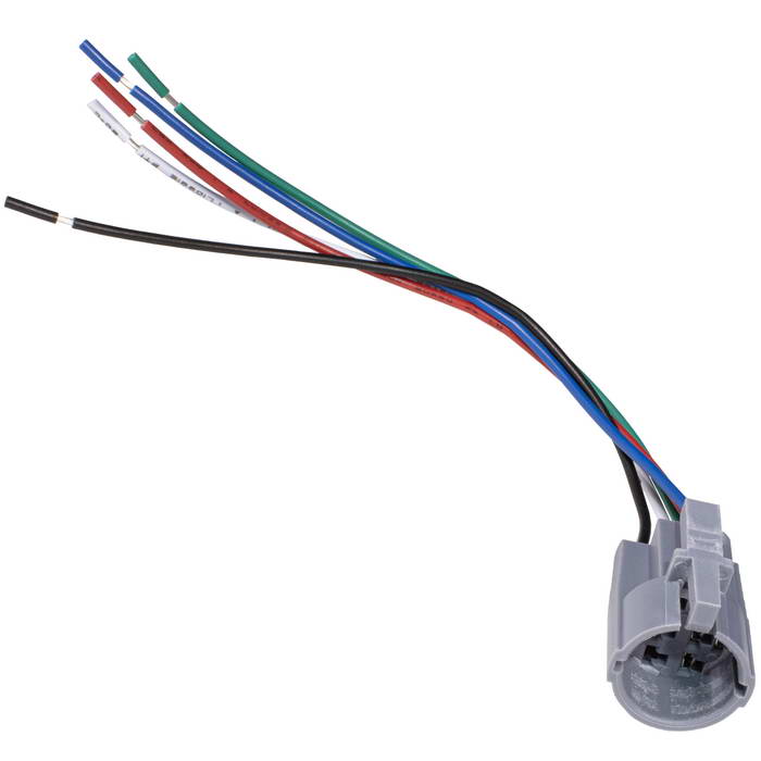 Коннектор для антивандальных кнопок RUICHI LAS1/GQ19 socket 5 wire, пластик, серый