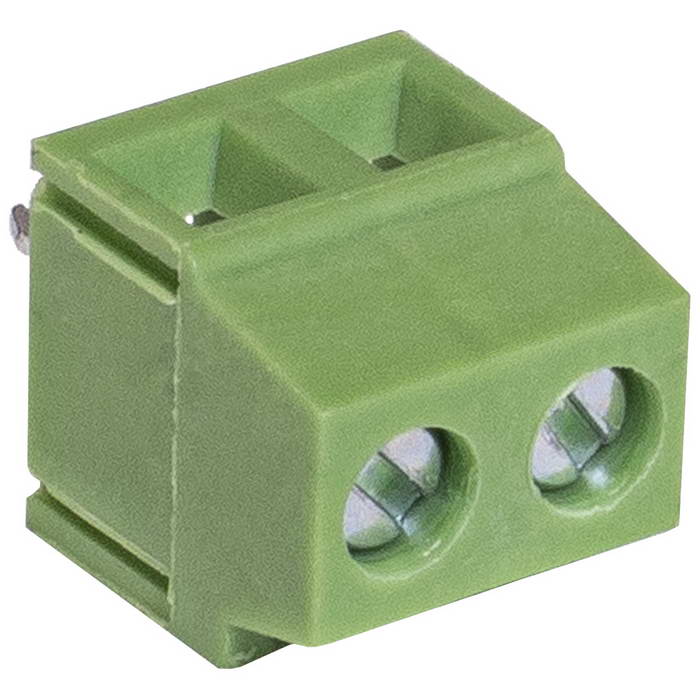 Винтовой модульный клеммный блок RUICHI RG381-3.81-02P ( DG381-3.81-02P / GT381-3.81- 02P ), на плату, 2 контакта, шаг 3.81 мм