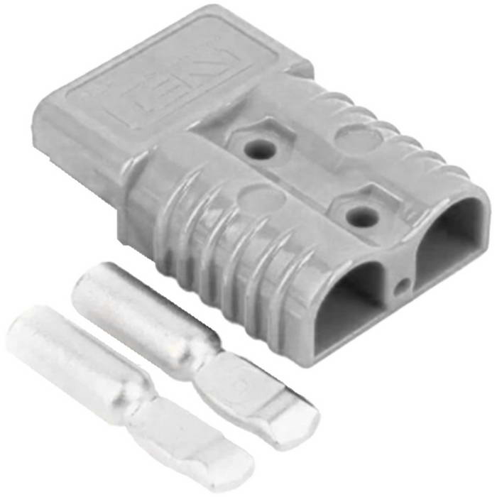 Силовой разъем RUICHI PS-120-R, 120 А, 600 В, -20...+150 °C, корпус PC UL94 V-0 серый, тип Андерсон