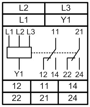 РКФ-М08-3-15 AC400В УХЛ2 реле контроля 3-х фазн. Напряжения (рис.3)