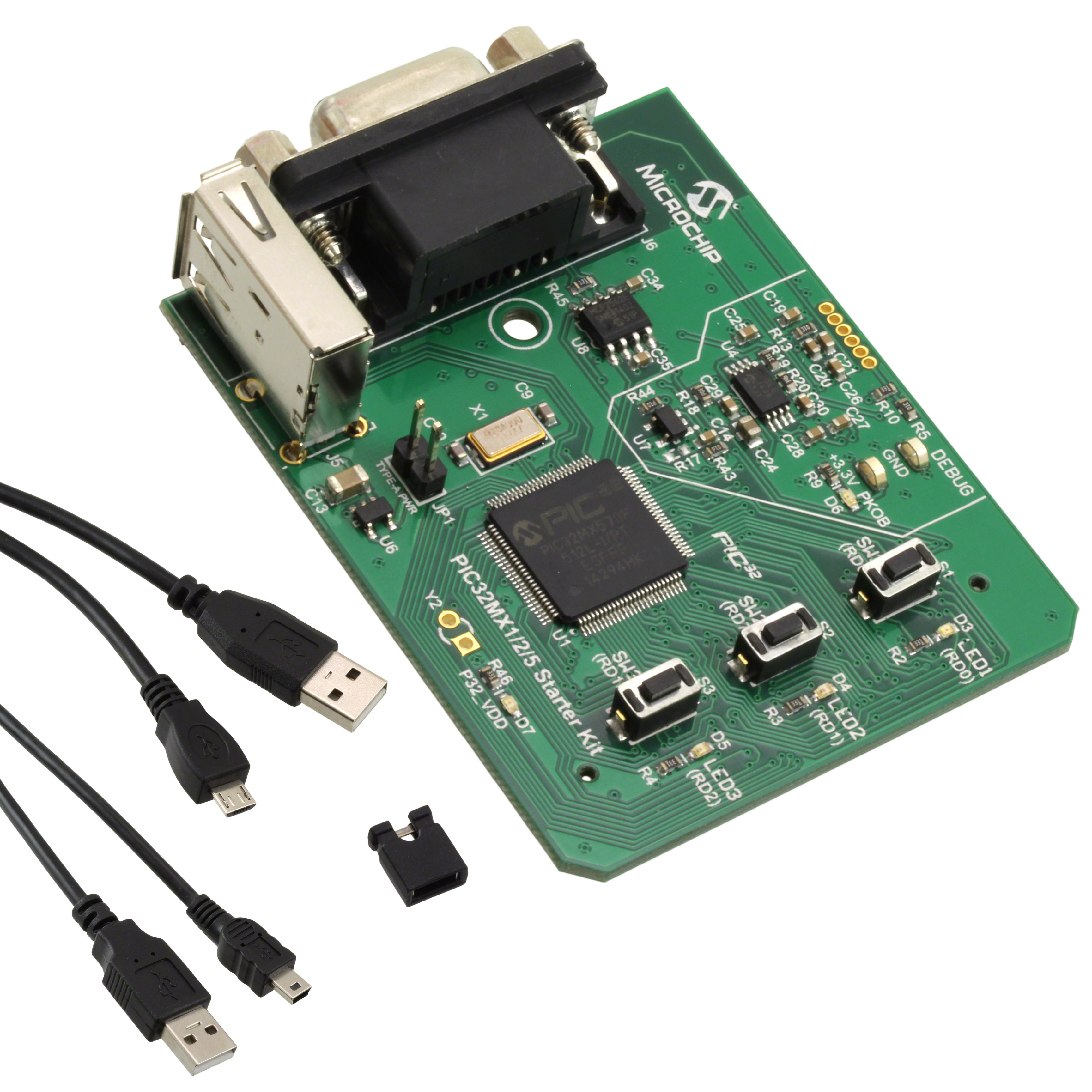 PIC32MX570F512L-50I/PF (Микроконтроллеры MCRCH)