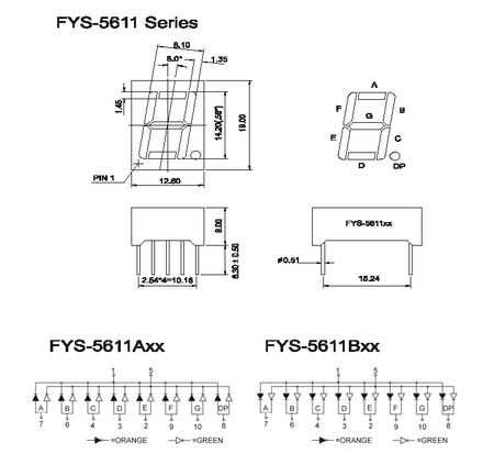 FYS-5611BS-21 (LED-индикаторы FORYARD)