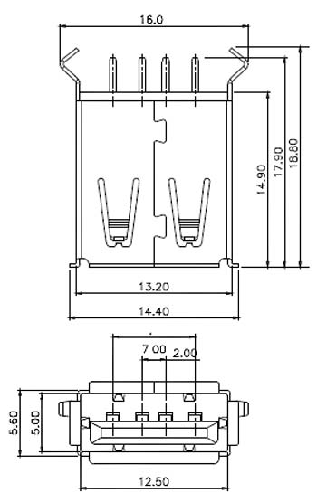 L-KLS1-181B-W (Разъёмы USB, DVI, HDMI и др. KLS)